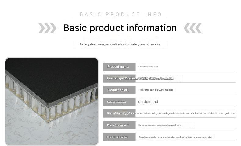 All Aluminum Ceiling Honeycomb Panel Wood Grain Sound Insulation Hot Aluminum Alloy Composite Stone Contemporary Design Style