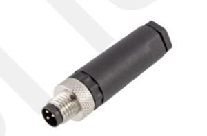 China IP67 M8 Straight Male Plastic Assembled Plug with Screw Terminal 3/4pin factory