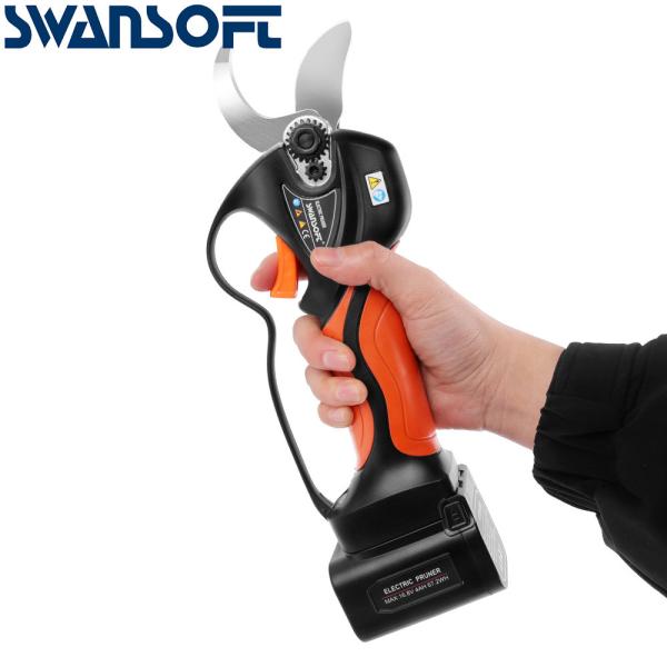 35mm 4Ah Electric Pruning Shears For Trees Cordless Hand Operated Pruner With