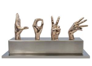 China Modern Casting Bronze Actions Sculpture For Outdoor And Indoor Decoration factory