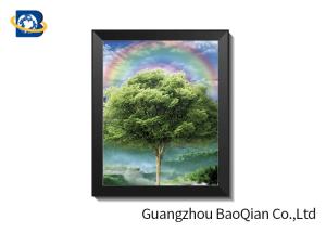 China Anti - Slip 30 X 40cm PET 3D Lenticular Pictures Of Four Season Tree Design factory