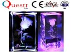 Big Size Glass 3D Crystal Laser Engraving Machine 3W Green Laser 800x1200x150mm