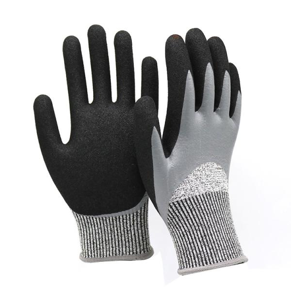 ZM Level 5 Grade Cut Resistant Glove En 388 Grease Resistance Gloves Double