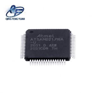 China Electronic components Bom list ATSAMD21J18A-AU Atmel Original New ics Chip Wholesale Microcontroller ATSAMD21J1 factory