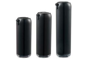 China OEM 50ml Black Acrylic Cosmetic Bottles hot stamping factory