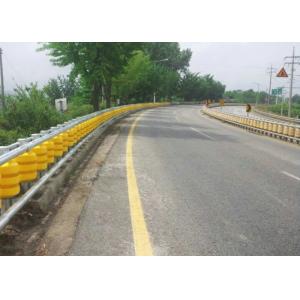 China Rotating Guardrail Rolling Guard Barrier , Elastic Roller Barrier System on sale