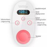 Maternal Home Fetal Doppler Heart Monitor Measures Infant Heartbeat Baby Fetal