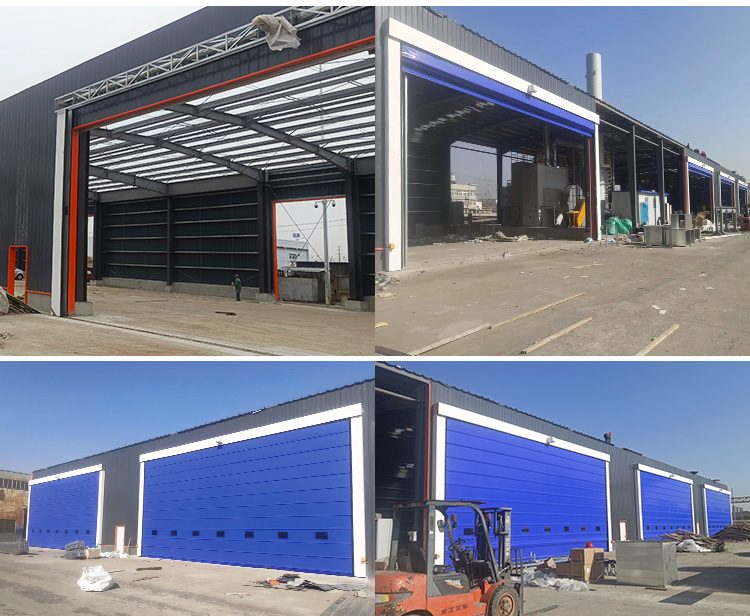 Industrial Factory PVC Fast Door Electric Radar Geomagnetic Induction Lifting Dust-proof Heat Insulation Stacking Foldable