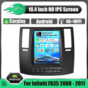 China 10.4 inch Car Stereo Autoradio GPS Navigation For Infiniti FX35 2008-2011 Multimedia Video Radio Player HD Screen factory