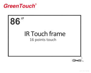 China Usb Diy Multi Points 86 Inch Infrared Touch Screen Frame For Exhibition factory