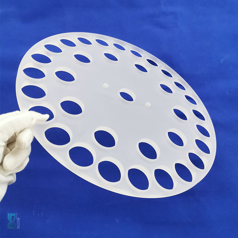 Heat Resistant Fused Silica Quartz Glass Plate Clear Drilled Laser Quartz Glass Substrate Quartz Plate