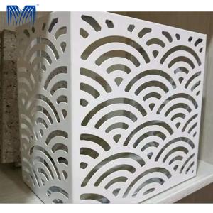 China Blade Louver Aluminium Air Conditioner Cover Panel Frame Anti Corrosion factory
