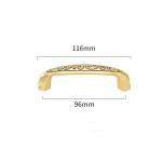 Classic Gold Brass Cabinet Pull Handles Kitchen Knob Drawer