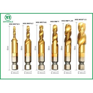 6Pcs Machine Use HSS Combination Drill And Taps Set ,Hss Machine Taps And Drill