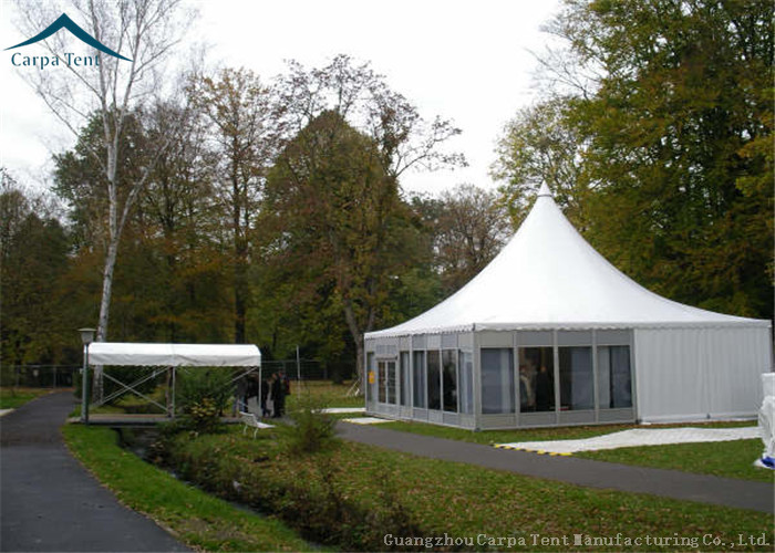 UV Wateproof Fabric 5m X 5m Pagoda Canopy Tent For Garden French Standard M2