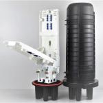 ABS Material Fiber Optic Splice Closure Dome Duct Mounting 8 Tray