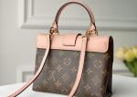 Women'S Black Handhold Luxury Bucket Bag With Lock Catch