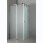 Indoor Portable Frost Tempered Glass Sliding Door Whole Shower Glass Room OEM