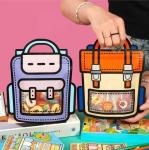 Window Opening Self-Sealing Bag for Cute Cartoon Shaped Packaging of Snacks and