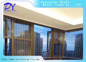 China Vertical Safety Balcony Invisible Grill 201 202 301 304 316 Stainless Steel Material factory