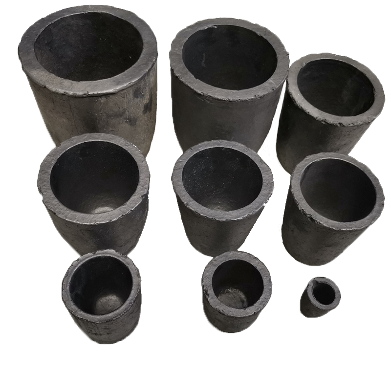 High Temperature Silicon Carbide Graphite Crucible with Fine Structure 1kg Capacity
