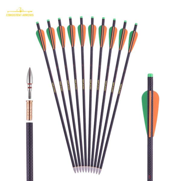 Hunting Arrows Id .300" ,7.62mm 18/20/22" 0.001" Straightness Cross Woven Fiber