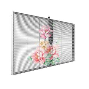 China Nationstar LED Curtain Video Wall High Brightness Glass Transparent LED Display for Advertising factory
