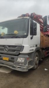 China Used SANY concrete pump truck for sale, Mercedes Benz chassis factory