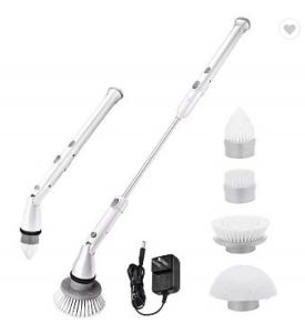 China ABS Cordless Electric Spin Scrubber Brush 10cm Rechargeable factory