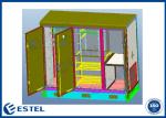 Three Compartment ISO9001 RAL7035 Outdoor Network Rack