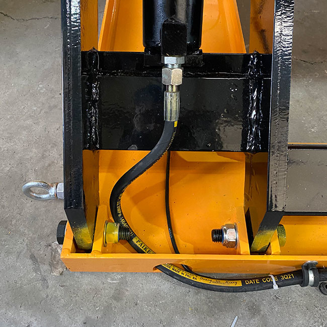 1000kg Hydraulic Low Profile Lift Tables Electric Zero Type Max Height 810mm
