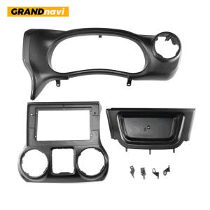China Car 2Din Audio Face Plate Fascia Frame Panel Dash Mount Kit For Jeep Wrangler 2011-2014 factory