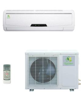 China PVC 1hp Split Type Aircon Inverter , High Efficiency Ductless Wall Ac factory