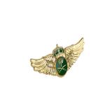 Zinc Alloy Aviation Air Force Pilot Badge Brooch with Gold Plating