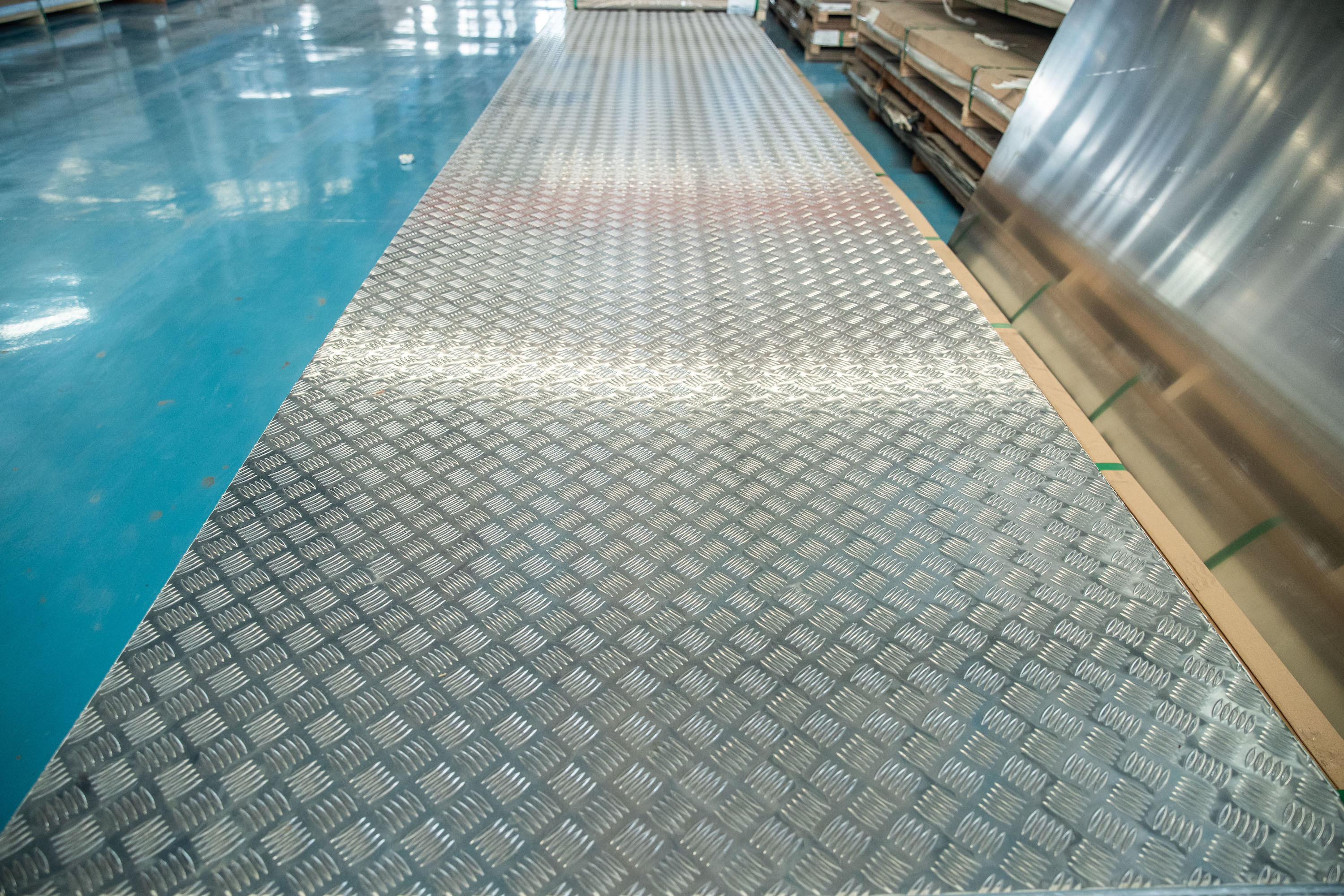Diamond Embossed Aluminum Sheet Highly Durable 5052 Embossed Aluminum Plate