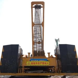 China Used 150 Ton Crawler Crane / 13-60m Long Boom Crane 1.5 Km/H Travel Speed factory