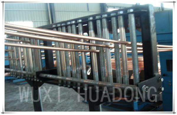 AC Servo Drive Copper Continuous Casting Machine , 8mm Rod Upward Casting