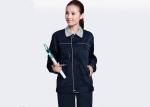 Eco - Friendly Industrial Work Uniforms Cuff Snap Design With Pocket On Sleeve