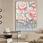 Hand Painted Customized Modern Textured Canvas Oil Painting showcasing Beautiful