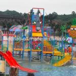 Customized 15m Height Water Play Structures Aquatic Splash Park High Durability