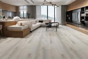 China Luxury Plastic Waterproof Spc Flooring 4mm 4.5mm IXPE Backing factory