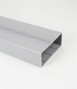 China Plastic Square Cable Trunking Wiring Mangements PVC Profiles factory