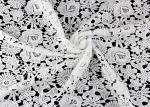 Chemical Poly Milk Water Soluble Lace Fabric For Women Garment