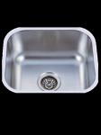 Four tap hole stainless steel sink with single bowl and stain polish for america