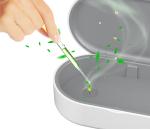 Small Portable Uvc Light , 15W Wireless Charger Uv Sanitizer Box For Cell Phones