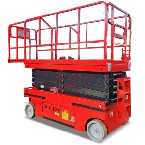 China 320kg Rated Loading Capacity Tracked Driven Crawler Scissor Lift for Rough Terrain factory