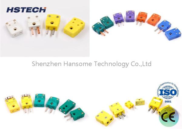 NrCr-constantan Thermocouple with Connector, 0-700°C Use Temp, WRE E, Ceramic