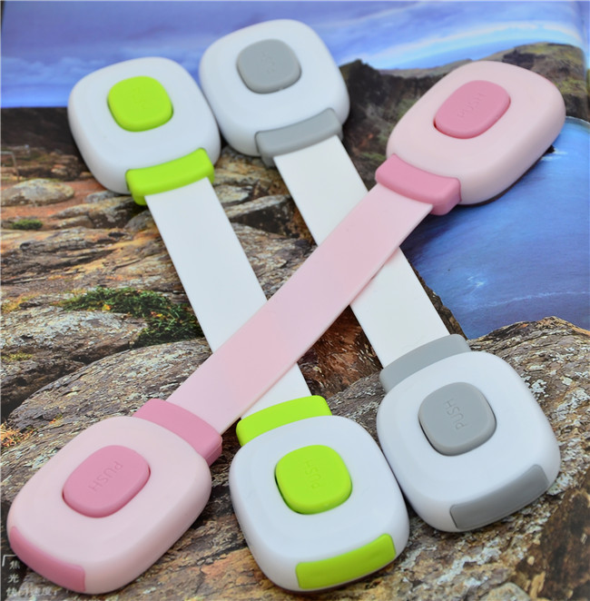 Adhesive Mount Child Safety Cabinet Locks ABS / PE Material Easy Installation