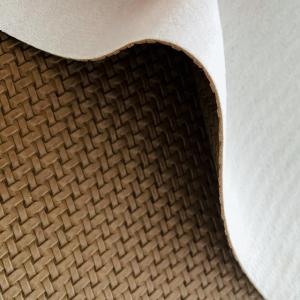 Soft Woven Pattern PVC Leathers Commercial Upholstery Fabric Solution