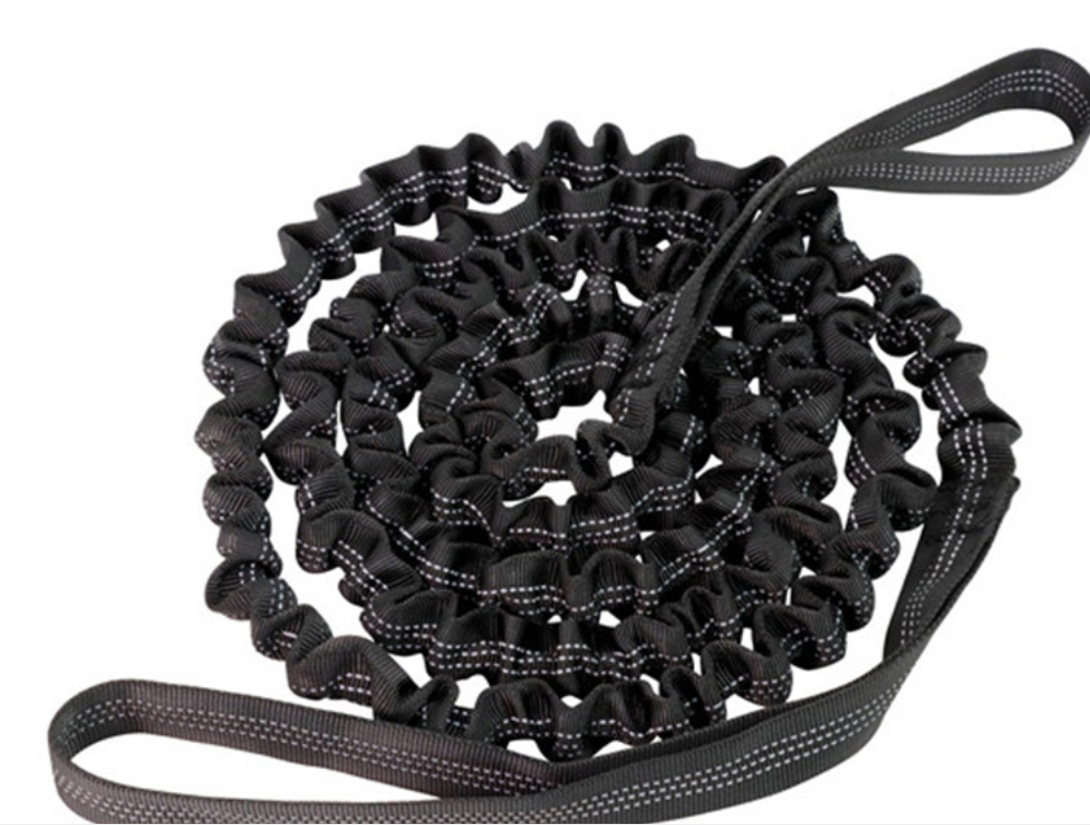 High Stretch Outdoor Bike Tow Rope with Saddle Triangle Bag and Traction Function